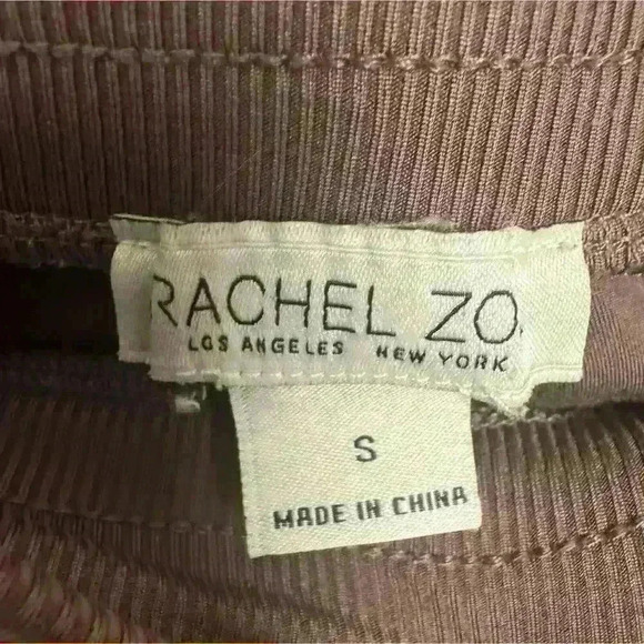 EUC Rachel Zoe Brown Rust S Polyester Joggers Side Zipper With Pockets - Picture 3 of 8